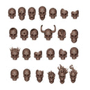 AK Interactive Basing Bits Skulls 72 Pieces