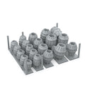AK Interactive Basing Bits Wood Barrels 32 Pieces