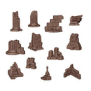 AK Interactive Basing Bits Village Ruins 12 Pieces