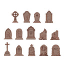 AK Interactive Basing Bits Tumbstones 14 Pieces