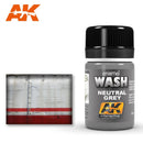 AK Interactive Weathering Products Wash Neutral Dark Grey 35mL