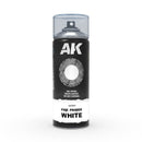 Ak Interactive Aerosol Spray Primer Fine Primer White Spray 400mL Includes 2 Nozzles