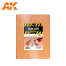 AK Interactive Building Materials Cork Sheets Fine Grained 200x300x1-2-3mm