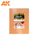 AK Interactive Building Materials Cork Sheets Fine Grained 200x290x6mm