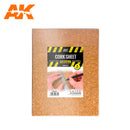AK Interactive Building Materials Cork Sheets Coarse Grained 200x290x6mm