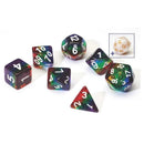 Sirius Dice Rainbow Transparent Layered Resin Dice Set 7
