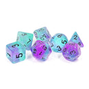 Sirius Dice Peacock Glowworm Dice Set 7