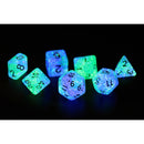 Sirius Dice Peacock Glowworm Dice Set 7