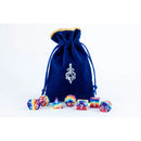 Fanroll: Small Velvet Dice Bag: Purple w/ Gold Satin