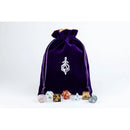 Fanroll: Large Velvet Dice Bag: Purple w/ Gold Satin