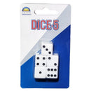 Pack of 5 Dice Hangsell Board Game