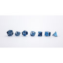 LPG Dice RPG Set Serif Blue/Silver
