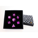 LPG Dice RPG Set Serif Purple/Silver