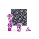 LPG Dice RPG Set Serif Purple/Silver