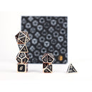 LPG Dice RPG Set Serif Black/Brass