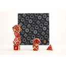 LPG Dice RPG Set Serif Red/Gold