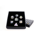 LPG Dice RPG Set Draco Bright Rainbow/Silver