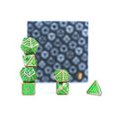 LPG Dice RPG Set Draco Bright Green/Brass