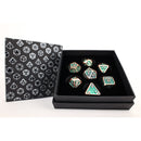 LPG Dice RPG Set Draco Dark Green/Brass
