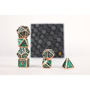 LPG Dice RPG Set Draco Dark Green/Brass