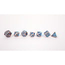 LPG Dice RPG Set Draco Dark Blue/Brass