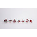 LPG Dice RPG Set Draco Dark Red/Silver