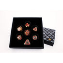 LPG Dice RPG Set Concentric Black/Red/Gold