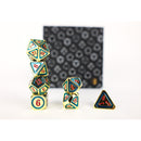 LPG Dice RPG Set Concentric Red/Green/Gold