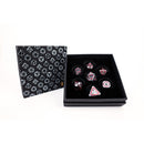 LPG Dice RPG Set Concentric Black/Red/Silver