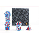 LPG Dice RPG Set Leadlight Red/Blue/Silver