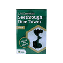 LPG Essentials Seethrough Dice Tower Black Board Game