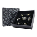 LPG Dice RPG Set Hollow Elliptic Black and Gold