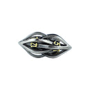 LPG Dice RPG Set Hollow Elliptic Chrome and Gold