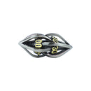 LPG Dice RPG Set Hollow Elliptic Chrome and Gold