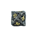 LPG Dice RPG Set Hollow Dragon Black and Gold