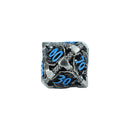 LPG Dice RPG Set Hollow Dragon Stainless and Blue
