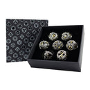 LPG Dice RPG Set Hollow Vines Chrome and Gold