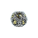 LPG Dice RPG Set Hollow Vines Chrome and Gold