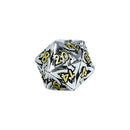 LPG Dice RPG Set Hollow Celtic Chrome and Gold