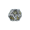 LPG Dice RPG Set Hollow Celtic Chrome and Gold