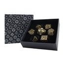 LPG Dice RPG Set Hollow Celtic Tarnished Gold