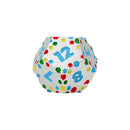 LPG Dice RPG Set Inscripted Hex Rainbow White