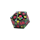 LPG Dice RPG Set Inscripted Hex Rainbow Black