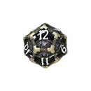 LPG Dice Scaled Eye Dice Set Tarnished Gold/Purple