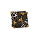 LPG Dice Scaled Eye Dice Set Ancient Bronze/Green