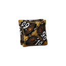 LPG Dice Scaled Eye Dice Set Ancient Bronze/Red