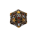 LPG Dice Scaled Eye Dice Set Gold/Red