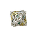 LPG Dice Scaled Eye Dice Set Steel/Green