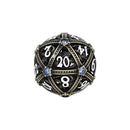 LPG Dice Hoard Guardian Dice Set Tarnished Gold/Blue