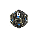 LPG Dice Dragon Eye Dice Set Tarnished Gold/Blue